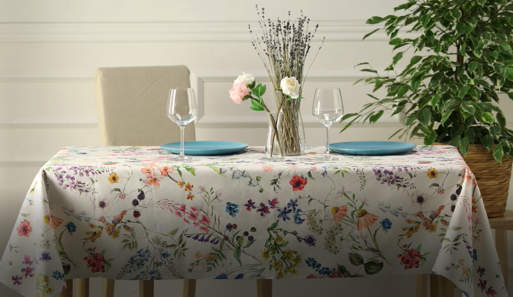 Atenas NEREA Nappe Imprimée Avec Traitement Anti-taches 100